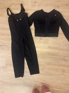 🖤 Design Veronique Post-Surgical Compression Faja (sz M) and Jacket (sz S) Set